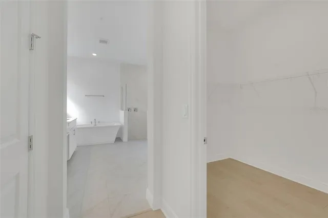 a view of an empty room