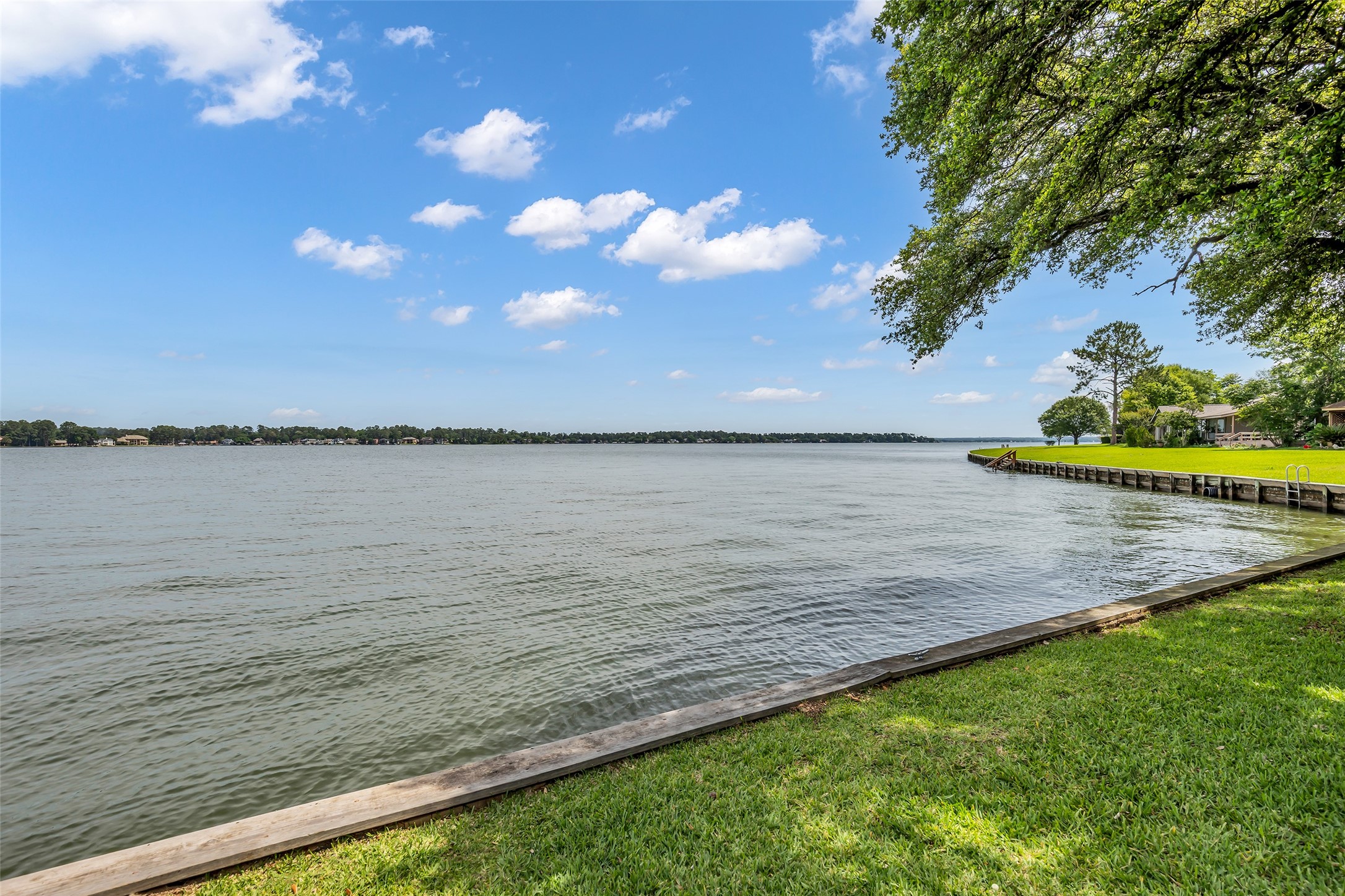 62 April Point Drive North Conroe, TX 77356 - Photo 2 of 25 a view of a lake from a yard