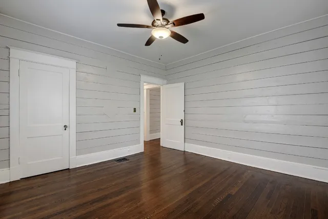 wooden floor in an empty room