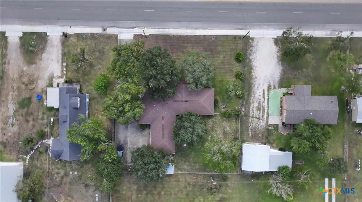 2834 Highway 238 Port Lavaca, TX 77979 - Photo 43 of 45 an aerial view of a house with outdoor space and street view