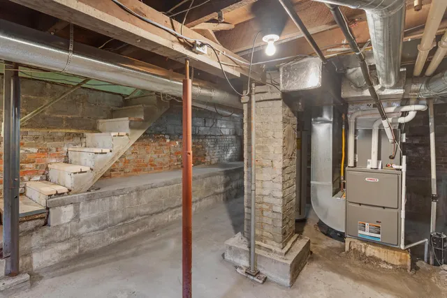 a view of storage and utility room