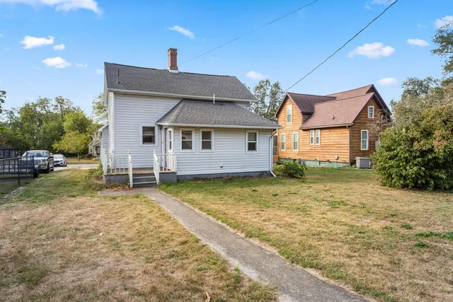 front view of a house with a window