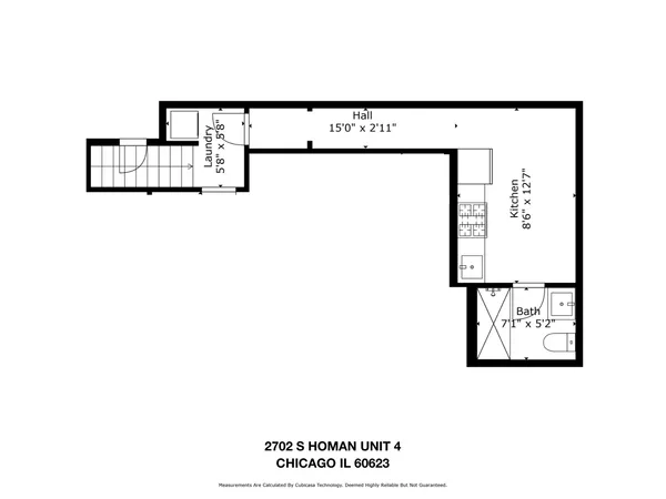$1,050 | 2702 South Homan Avenue, Unit 4, Chicago, IL 60623