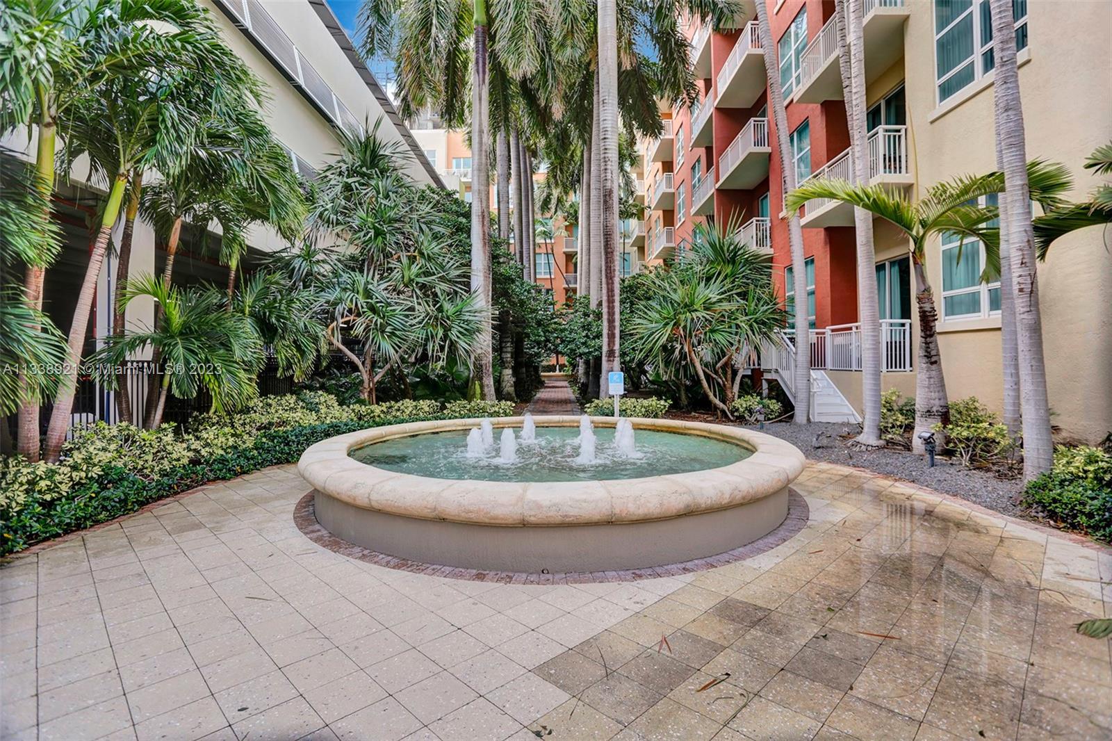 2001 Biscayne Boulevard, Unit 2202 Miami, FL 33137 - Photo 30 of 31 a view of a fountain in the backyard of a house