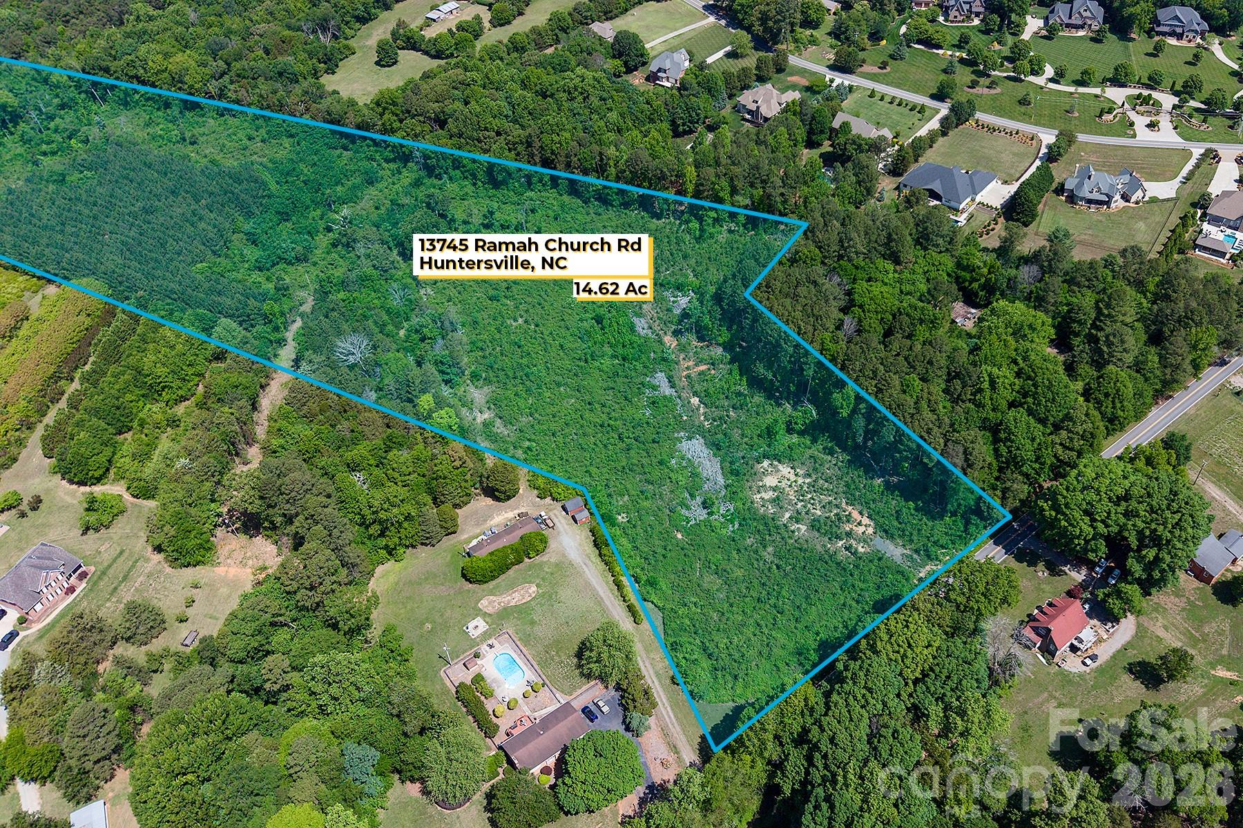 13745 Ramah Church Road Huntersville, NC 28078 - Photo 15 of 17 an aerial view of a house