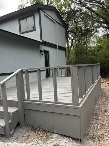 a house view with a outdoor space