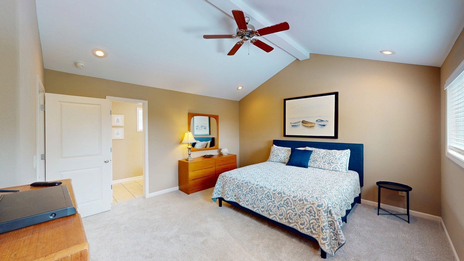 1085 Caney Hollow Road Counce, TN 38326 - Photo 29 of 39 Carpeted bedroom featuring baseboards, a ceiling fan, and recessed lighting