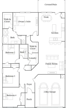 a picture of a book and a bed