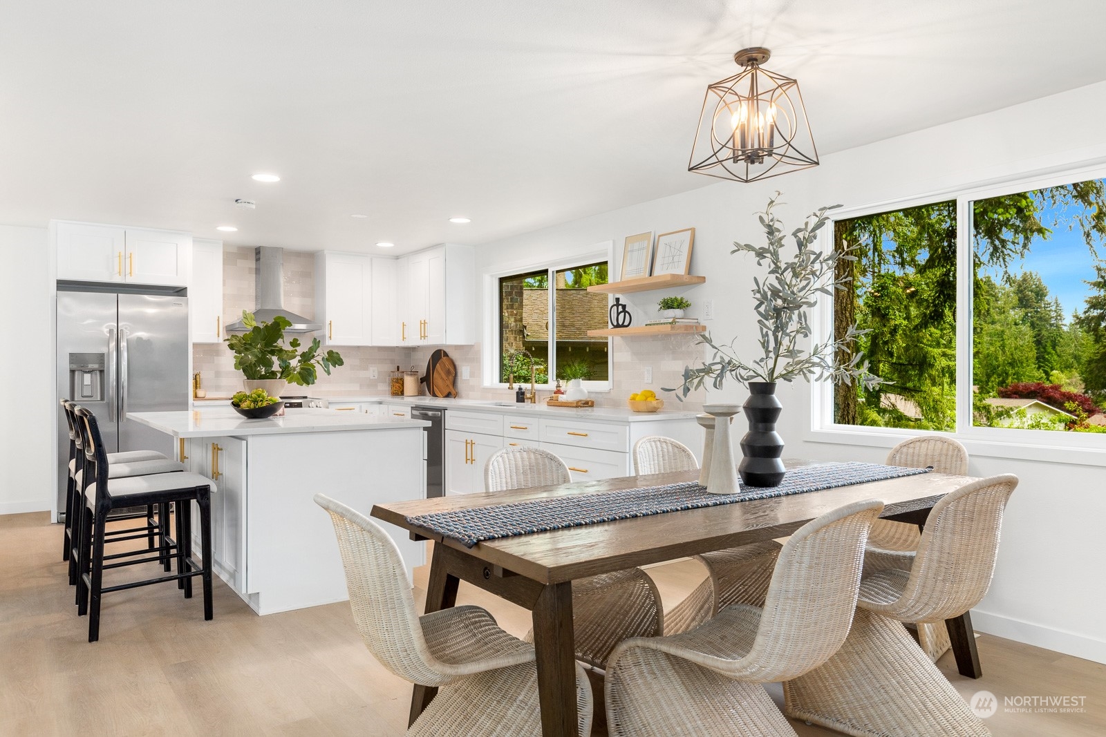 212 143rd Street Southeast Everett, WA 98208 - Photo 7 of 40 a view of a dining room with furniture window and outside view