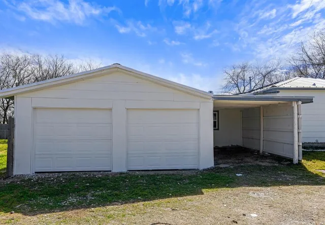a backyard of a house