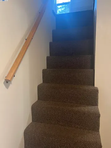 a view of a room with an empty space