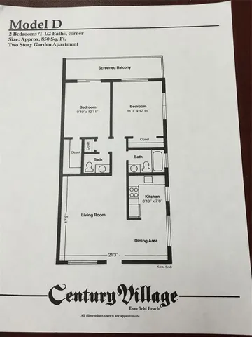 $119,000 | 2057 Cambridge C, Unit 2057, Deerfield Beach, FL 33442