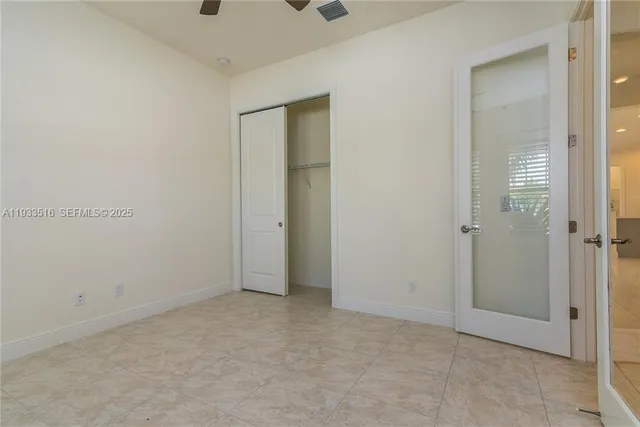 a view of an empty room