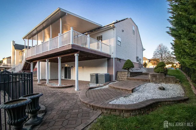 a front view of a house with entertaining space