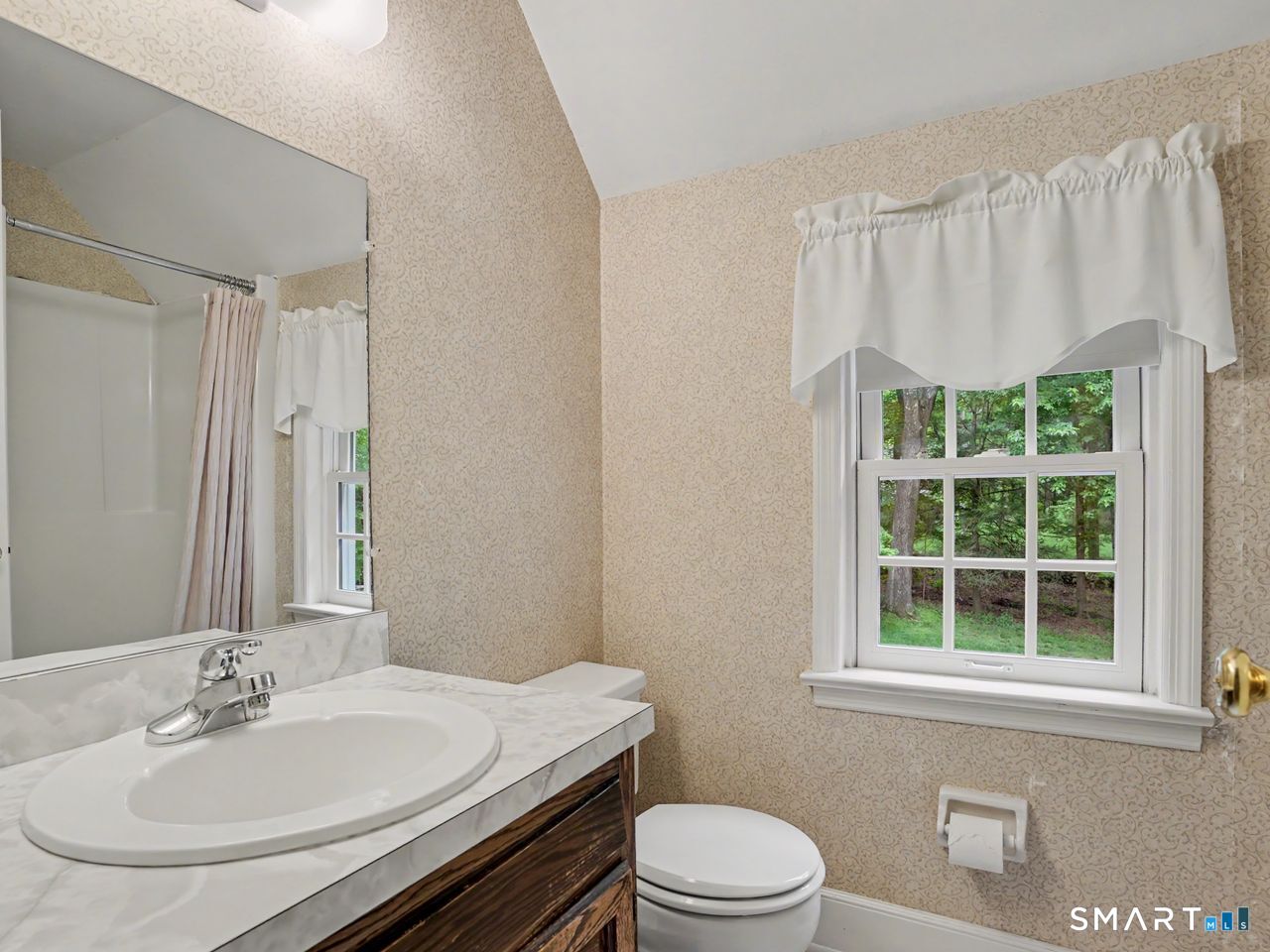 86 Fire Hill Road Redding, CT 06896 - Photo 23 of 36 a bathroom with a sink a toilet and tub