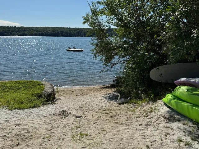 a view of outdoor space and lake view