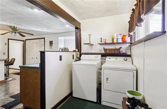 a view of a hallway from a hallway