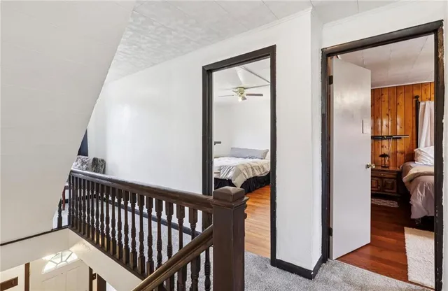 a view of a hallway with interior of the house