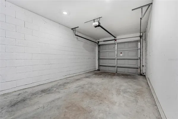 a view of a garage