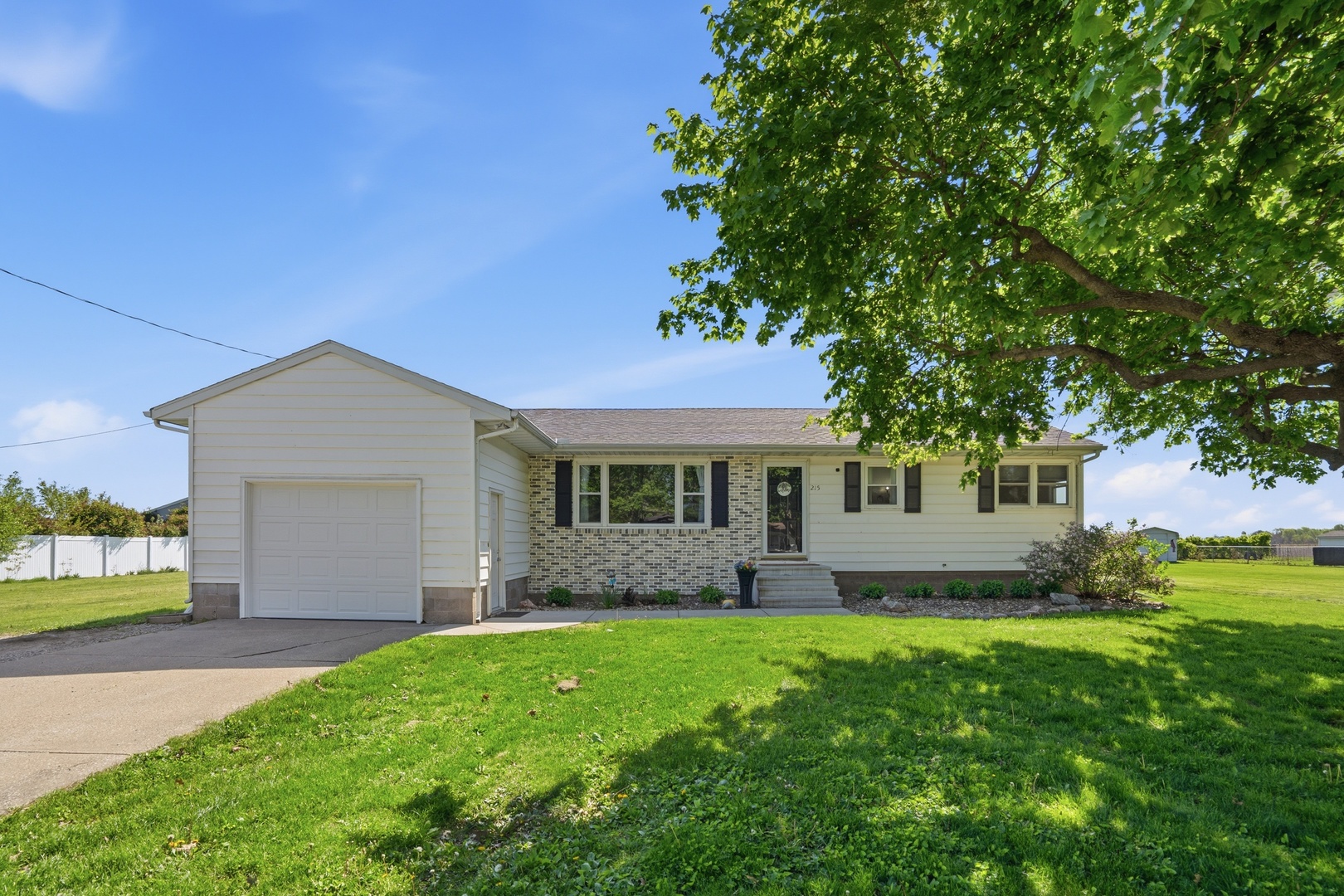 215 North Yates Street Alpha, IL 61413 - Photo 1 of 24 a front view of house with yard and green space