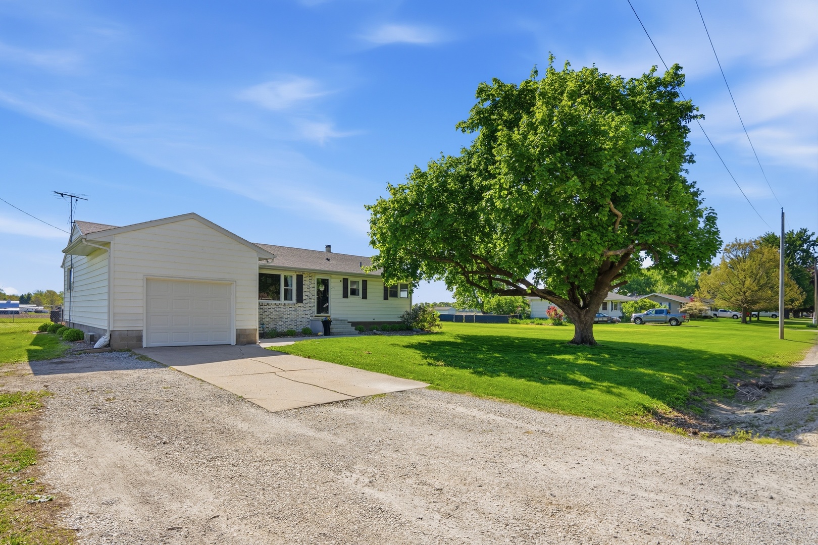 215 North Yates Street Alpha, IL 61413 - Photo 3 of 24 a view of a house with a yard and large tree