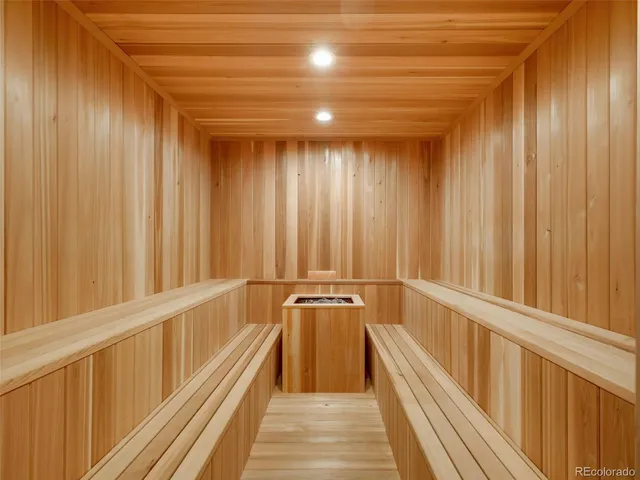 a view of a walk in closet