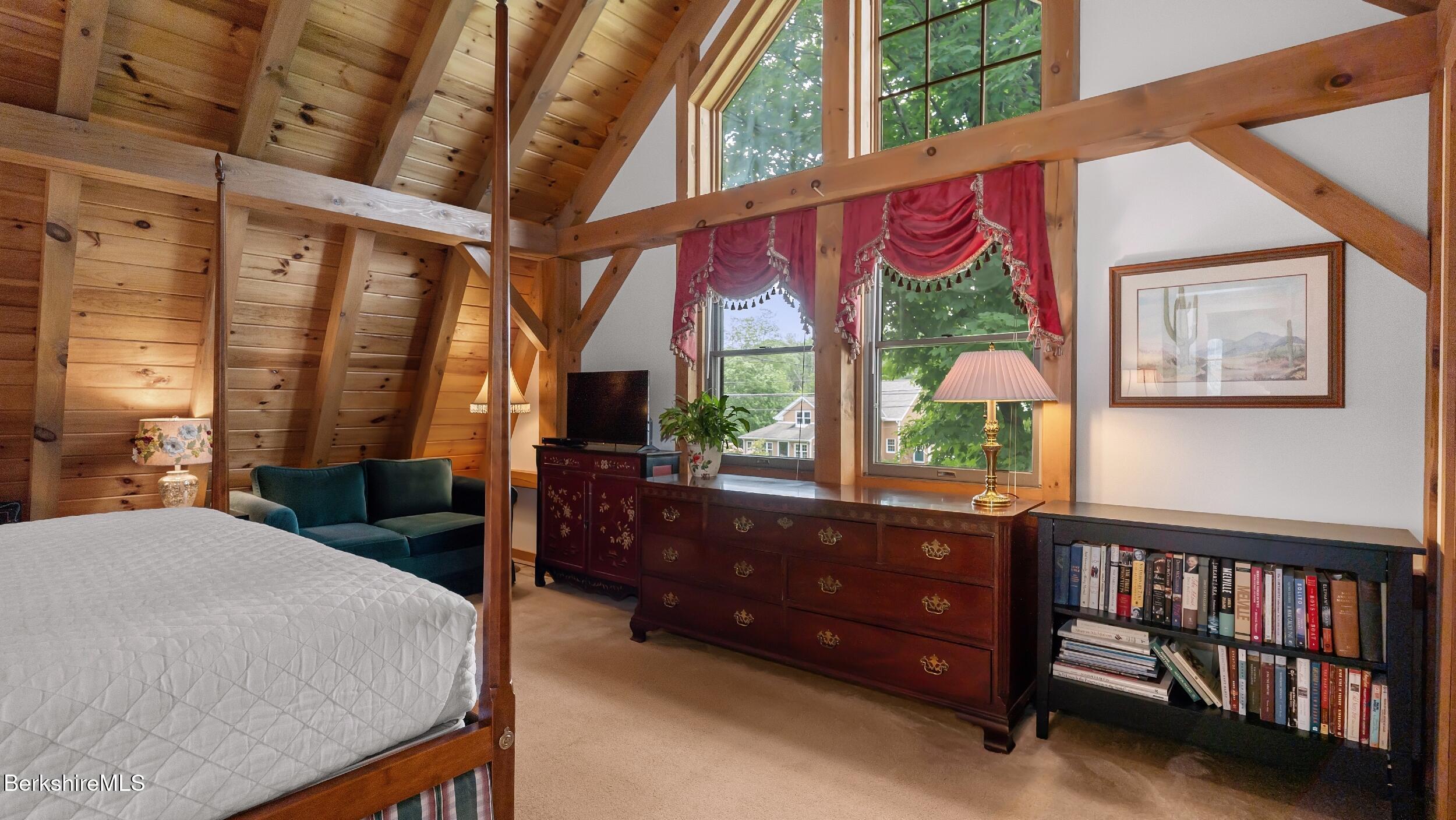 51 New Lenox Road Lenox, MA 01240 - Photo 20 of 38 a bed room with a bed and a window