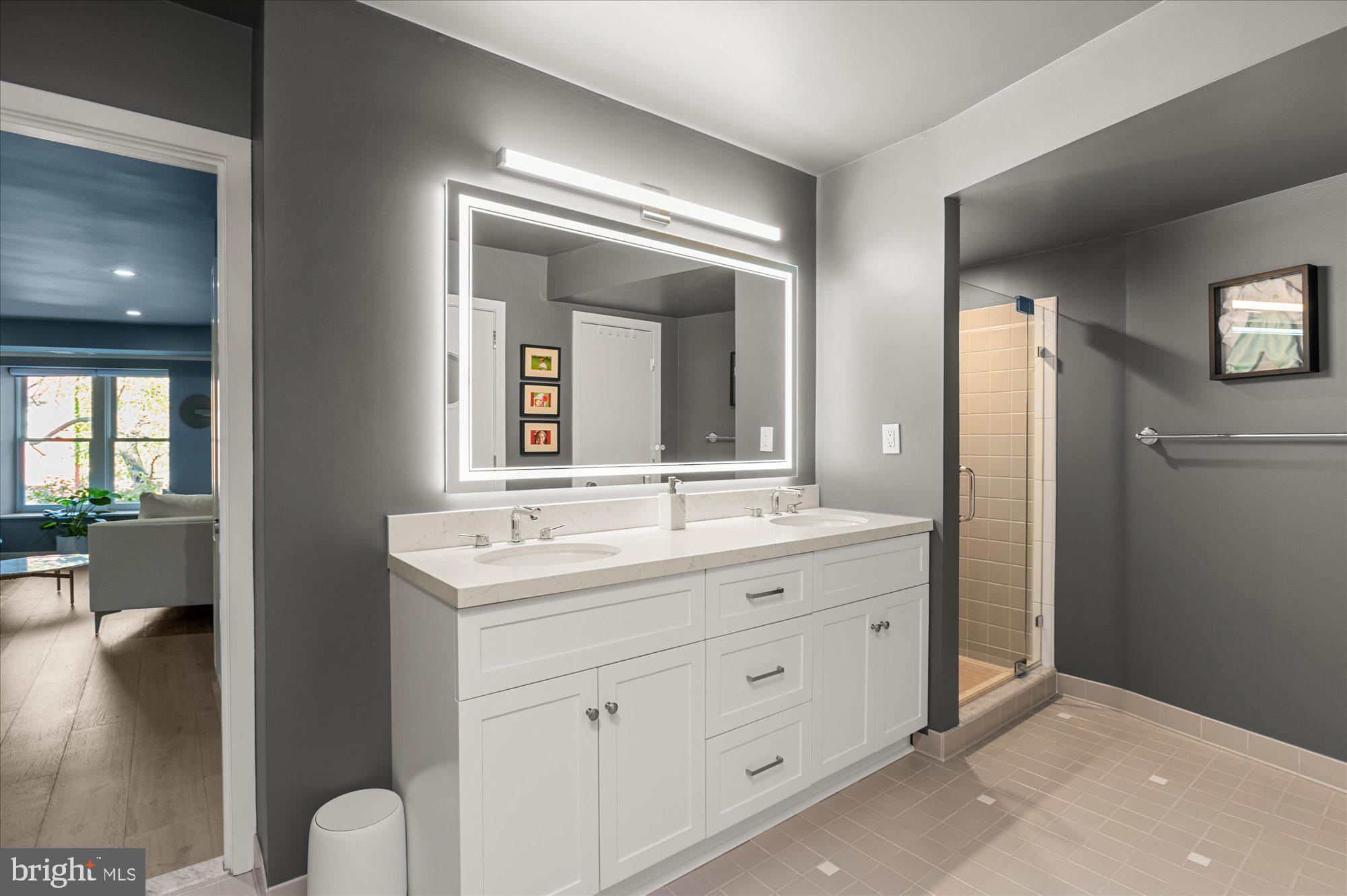 2102 R Street Northwest Washington, DC 20008 - Photo 23 of 54 En suite bath w/shower, soaking tub, water closet