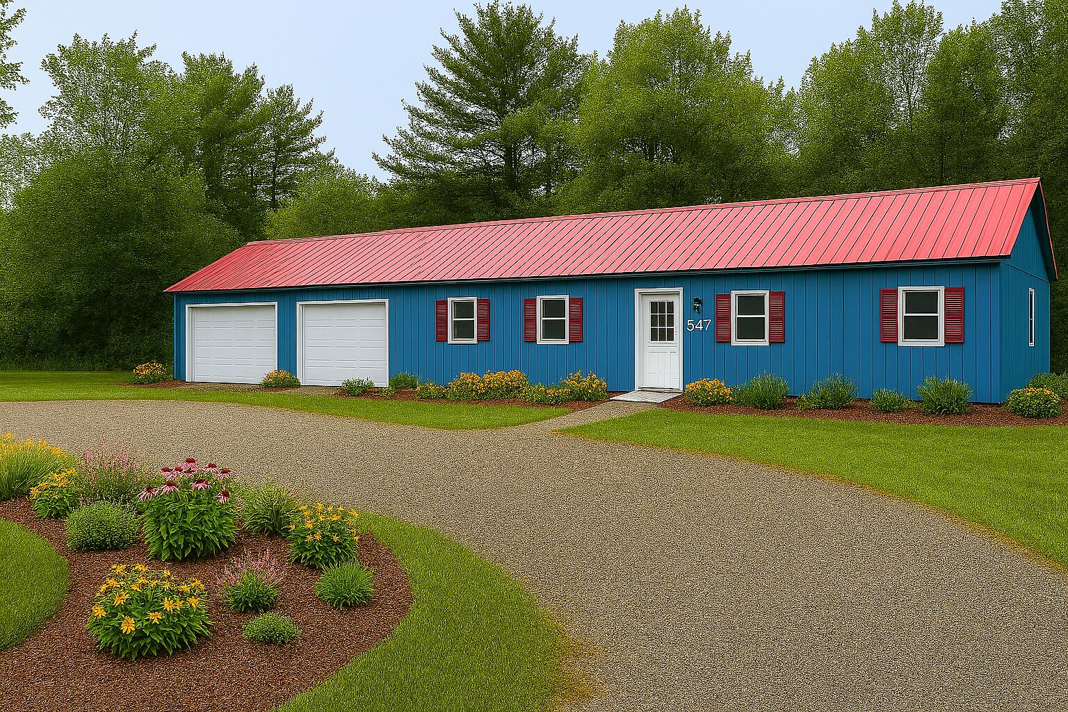 547 Main Road Brownville, ME 04414 - Photo 34 of 34 AI CONCEPT PHOTO with Garage