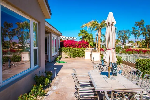 a view of a wooden door