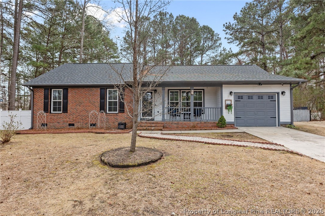 a front view of a house with entertaining space