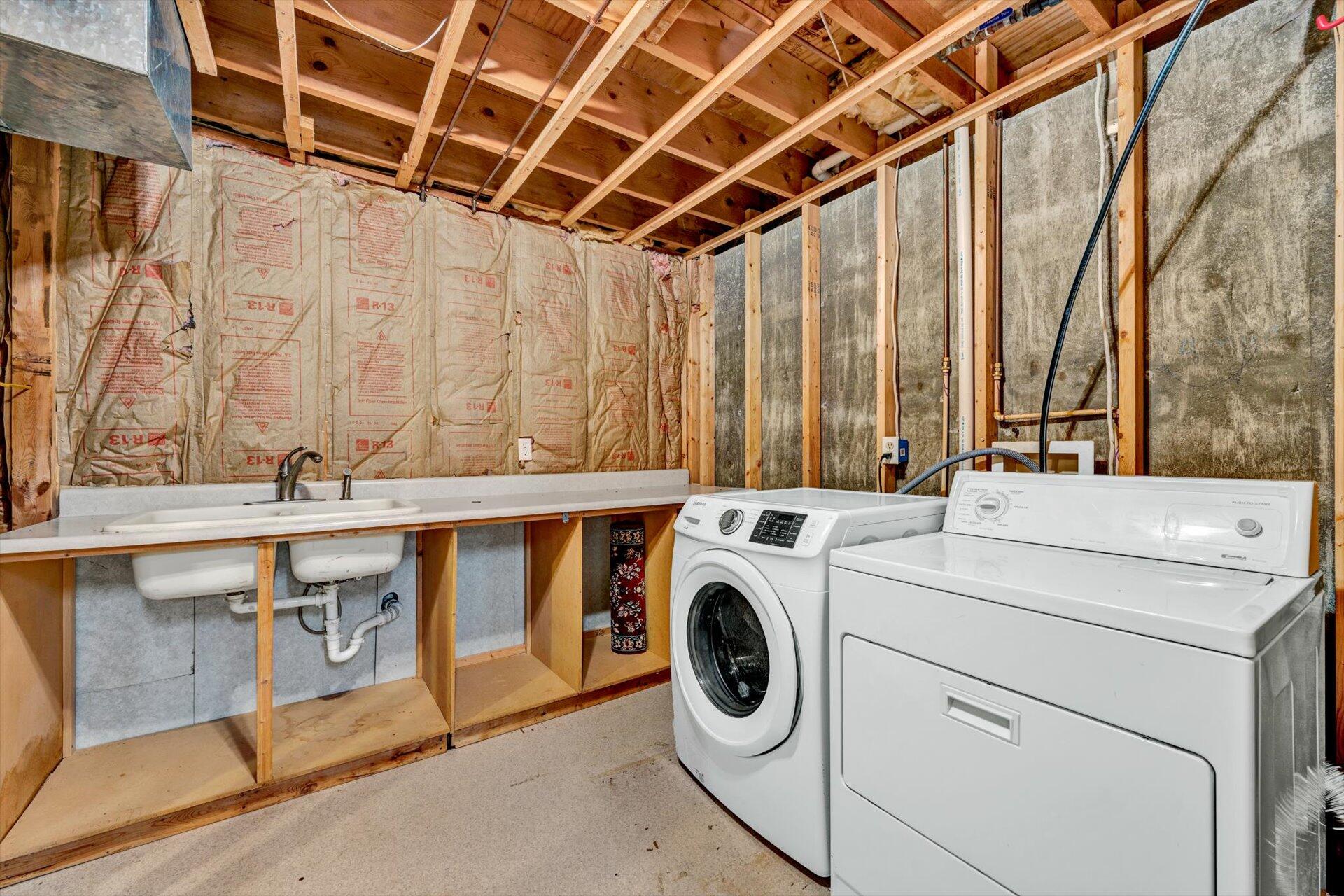 1319 Chandler Road Goodview, VA 24095 - Photo 36 of 53 a utility room with dryer and washer