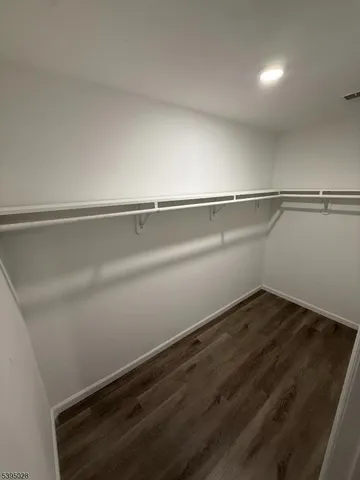 a view of small space with racks on the wall