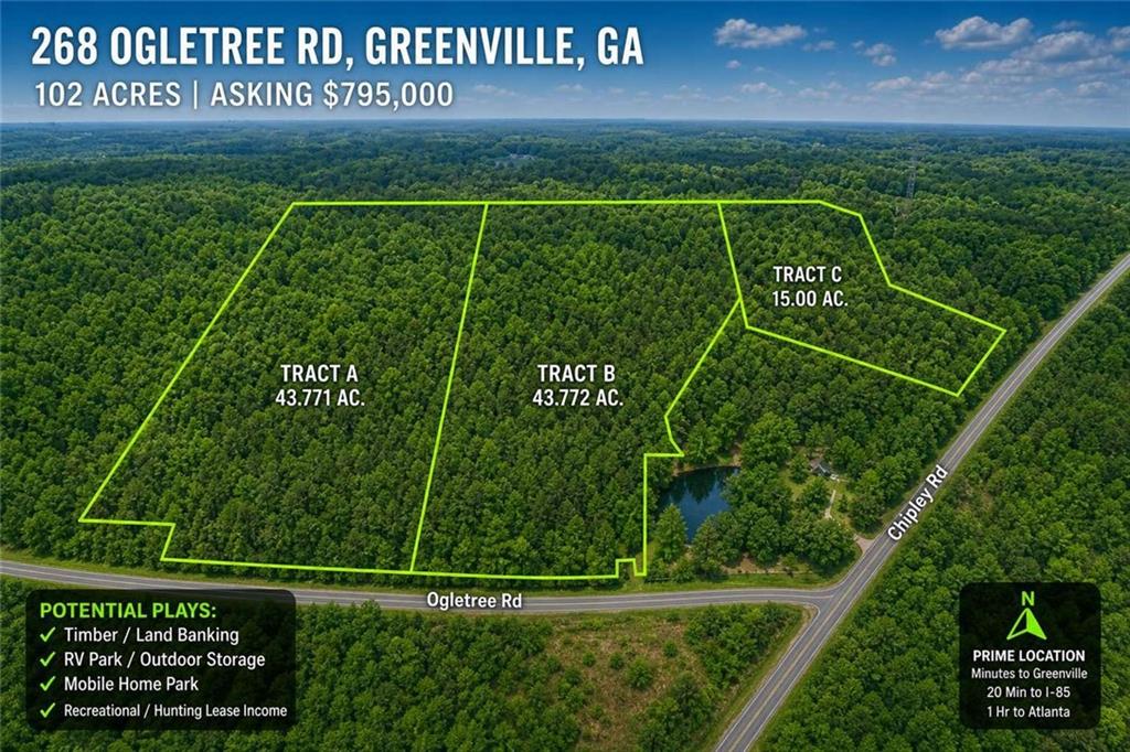 268 Ogletree Road Greenville, GA 30222 - Photo 2 of 9 a view of a tennis court
