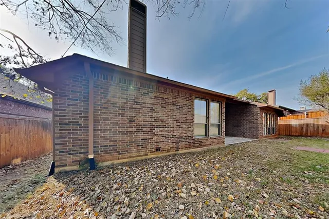 a backyard of a house