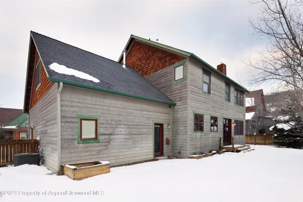 a backyard of a house