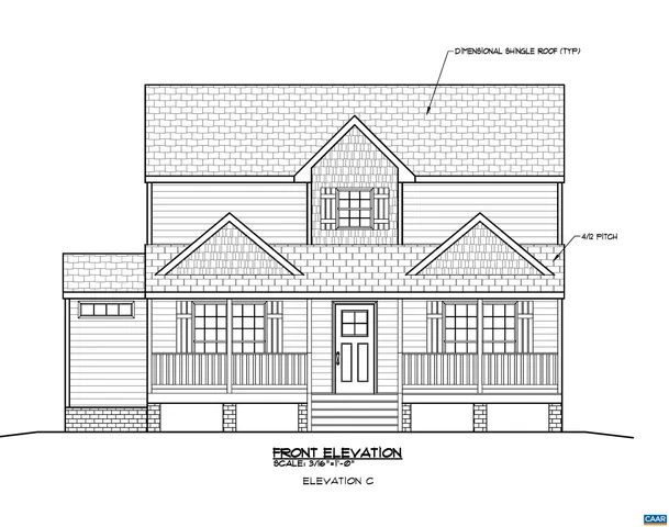 a view of a large white building