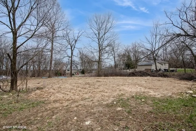a street view covered with snow