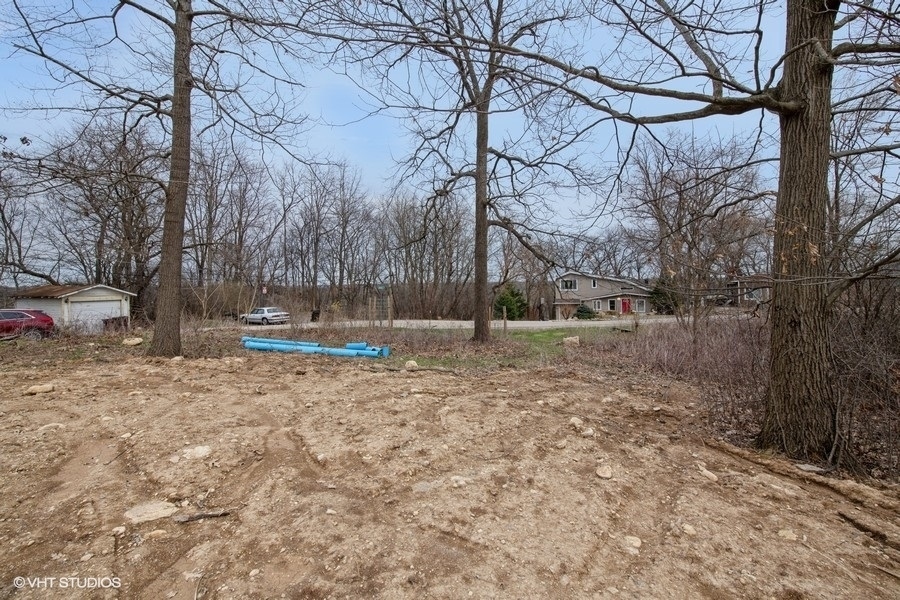 911 Johnson Street Fox River Grove, IL 60021 - Photo 5 of 10 a view of yard covered with snow in front of house