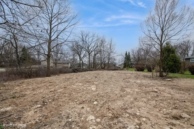 a view of snow covered with snow in front of house