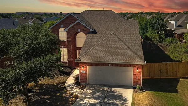 a aerial view of a house