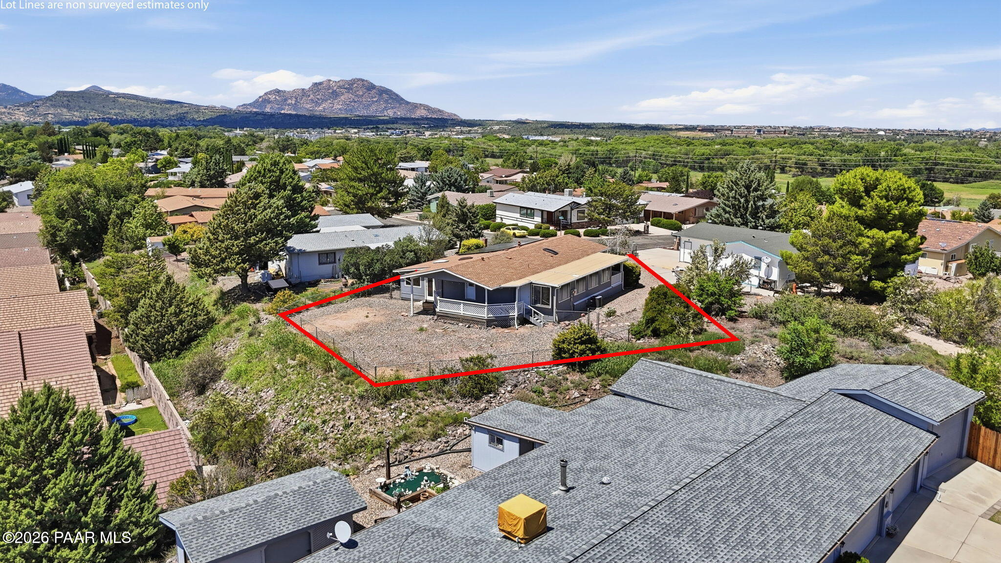 1853 Ridgeview Road Prescott, AZ 86301 - Photo 34 of 39 REAR AERIAL