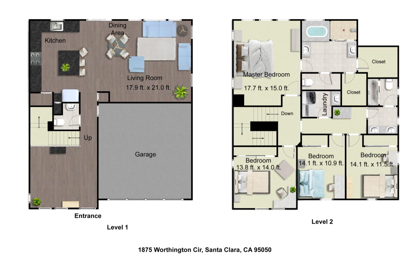 1875 Worthington Circle Santa Clara, CA 95050 - Photo 2 of 39 a picture of a bathroom