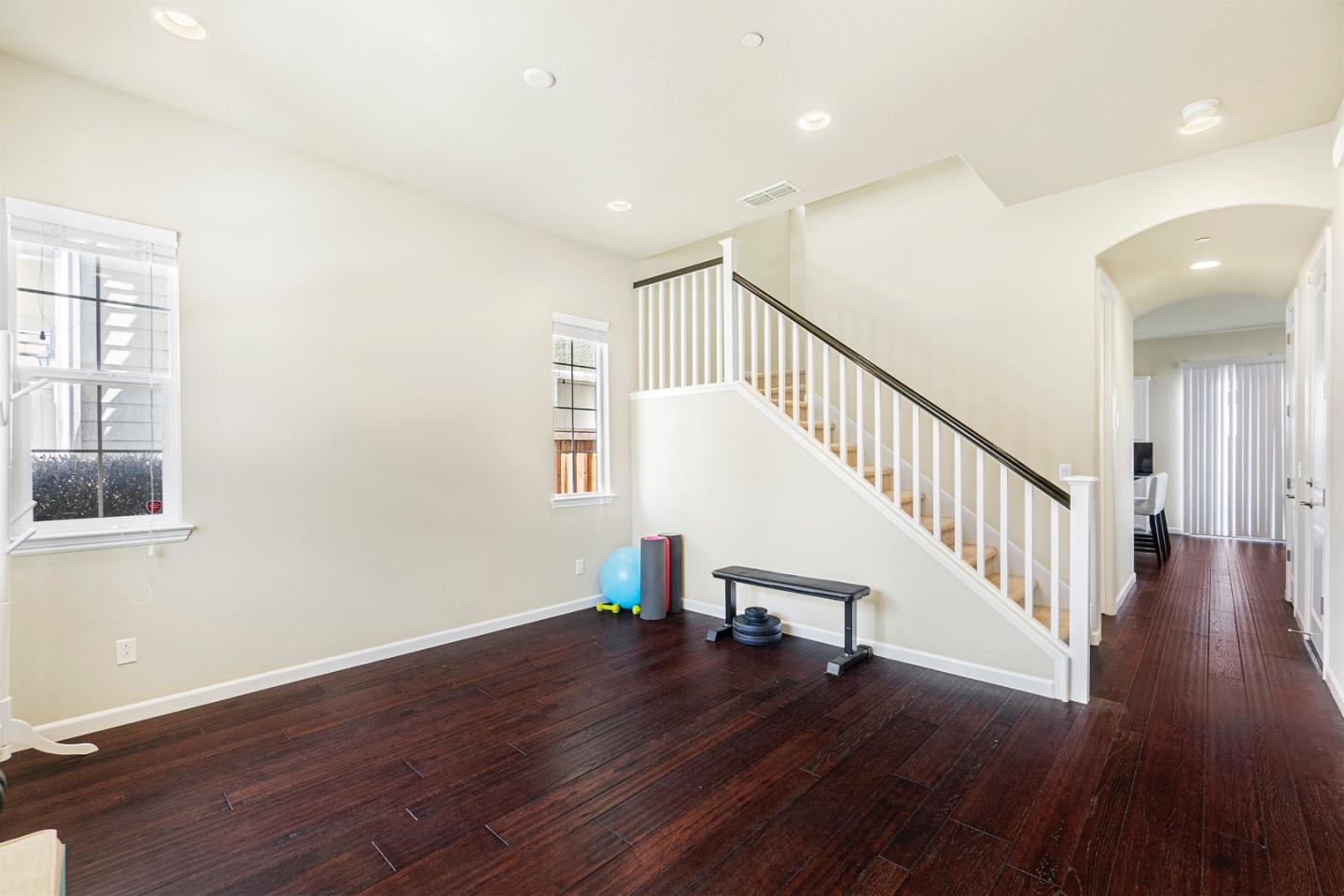 1875 Worthington Circle Santa Clara, CA 95050 - Photo 31 of 39 a view of staircase with wooden floor and windows