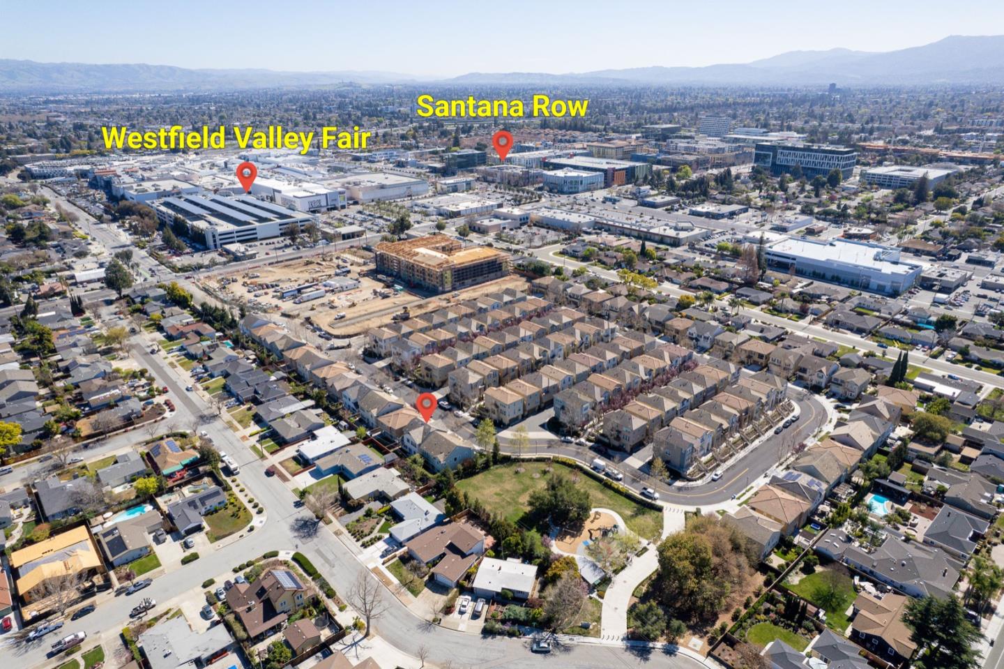 1875 Worthington Circle Santa Clara, CA 95050 - Photo 36 of 39 an aerial view of residential houses with outdoor space