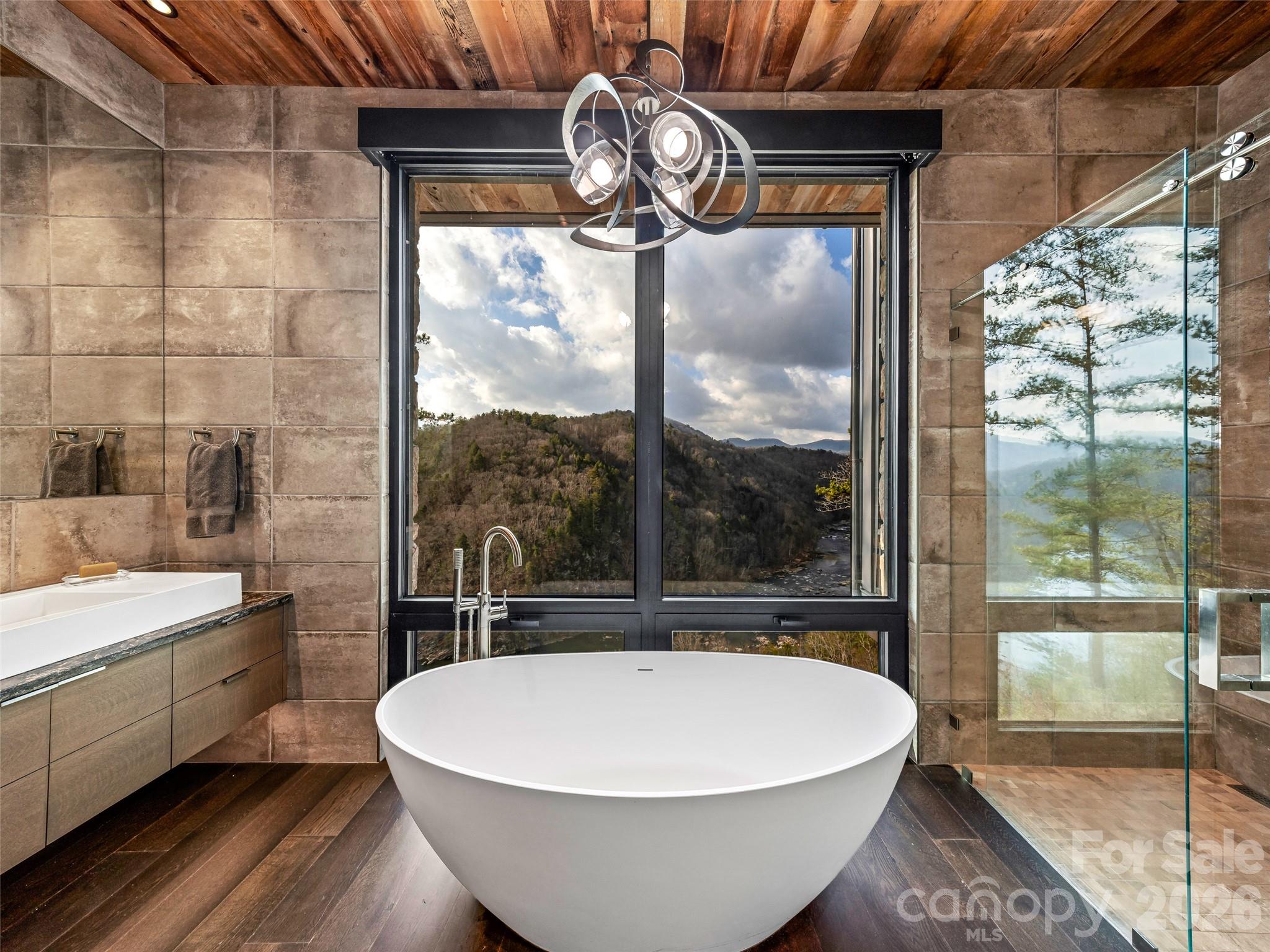 112 Moon Shadow Lane Marshall, NC 28753 - Photo 26 of 48 a view of bathroom with a bathtub and shower
