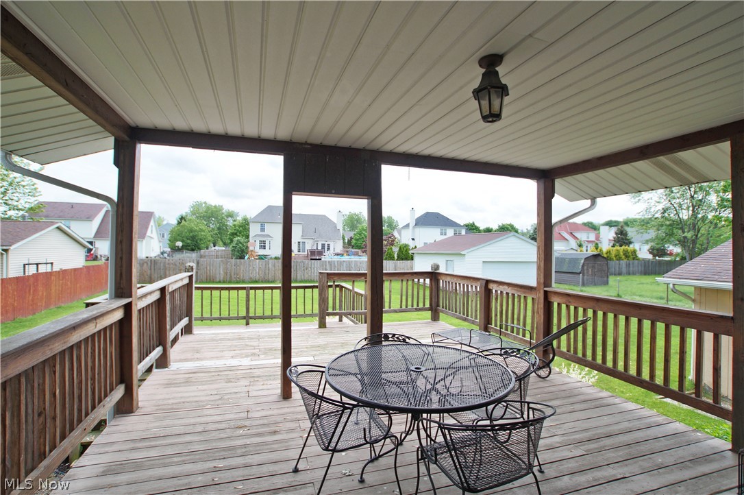 4009 Dayton Road Madison, OH 44057 - Photo 29 of 32 Covered portion of the Deck ready to be screened in if you wish.