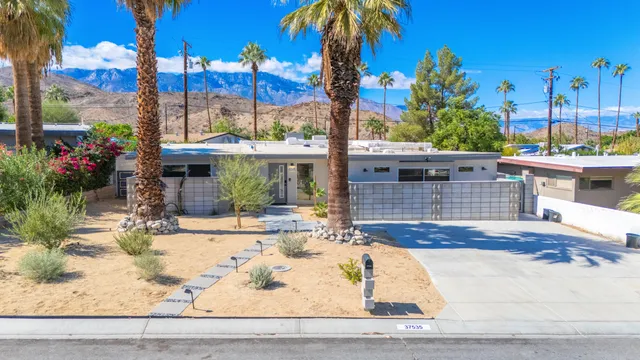 a view of a house with a patio