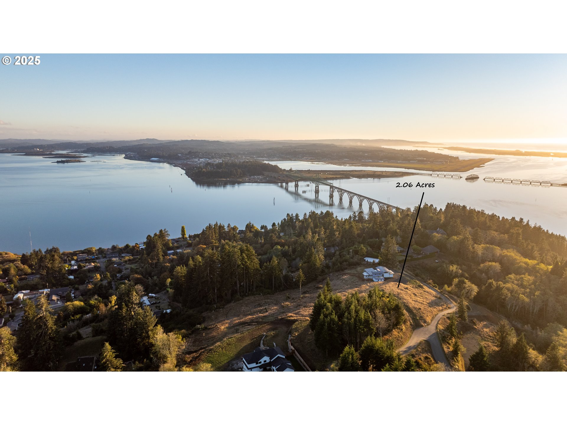 a view of city and ocean