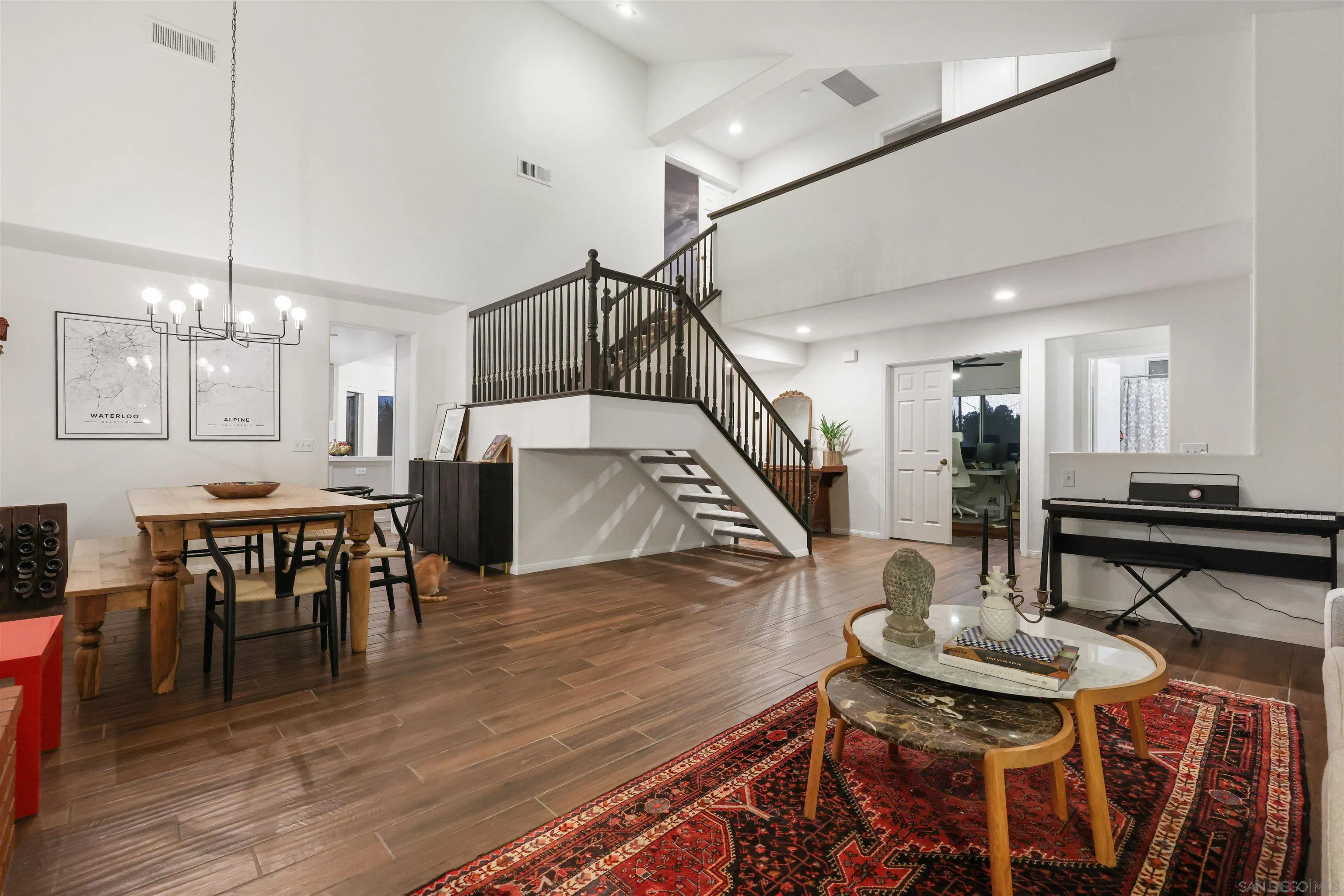 2457 Victoria Circle Alpine, CA 91901 - Photo 3 of 40 a view of a dining room with furniture and wooden floor